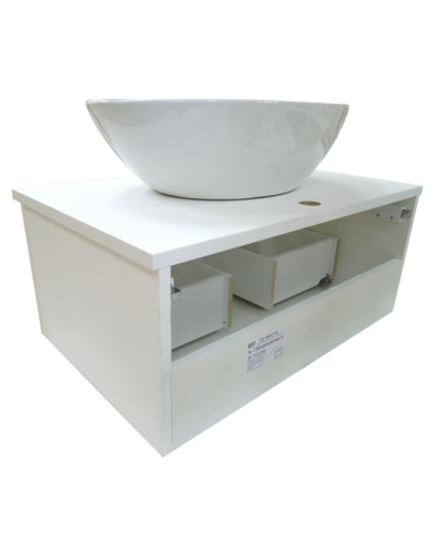 Ива - 60 Тумба подвесная белая пленка 1 ящ. О