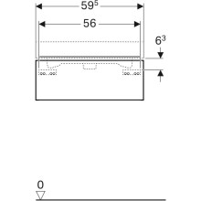 Тумба темно-серый матовый 59,5 см Geberit iCon 841261000