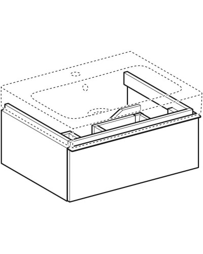 Тумба натуральный дуб 59,5 см Geberit iCon 841262000