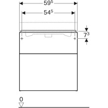 Тумба темно-серый матовый 59,5 см Geberit iCon 841361000