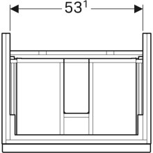 Тумба темно-серый матовый 59,5 см Geberit iCon 841361000