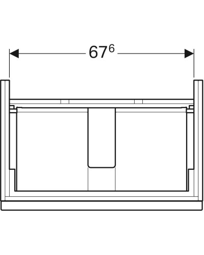Тумба натуральный дуб 74 см Geberit iCon 841377000