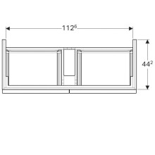 Тумба белый глянец 119 см Geberit iCon 840420000