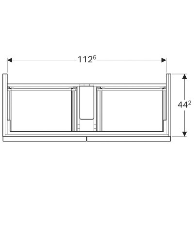 Тумба белый глянец 119 см Geberit iCon 840420000