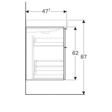 Тумба натуральный дуб 119 см Geberit iCon 841522000