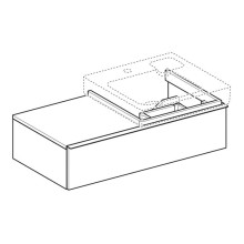 Тумба натуральный дуб 89 см Geberit iCon 841592000