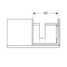 Тумба натуральный дуб 89 см Geberit iCon 841592000