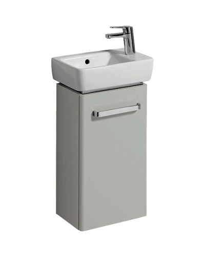 Тумба светло-серый глянец/светло-серый матовый 34,8 см Geberit Renova Compact 862041000