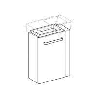 Тумба светло-серый глянец/светло-серый матовый 44,8 см Geberit Renova Compact 862051000