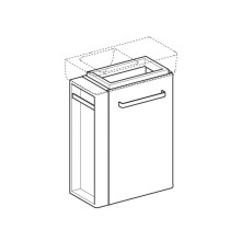 Тумба белый глянец/белый матовый 44,8 см Geberit Renova Compact 862250000