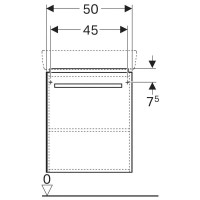 Тумба светло-серый глянец/светло-серый матовый 50 см Geberit Renova Compact 862056000