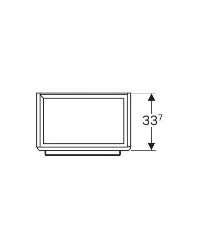 Тумба светло-серый глянец/светло-серый матовый 55 см Geberit Renova Compact 862061000