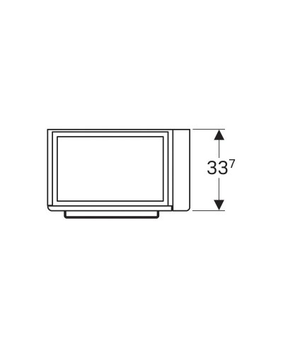 Тумба белый глянец/белый матовый 59 см Geberit Renova Compact 862065000