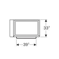 Тумба светло-серый глянец/светло-серый матовый 59 см Geberit Renova Compact 862266000