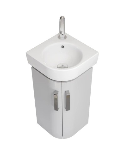 Тумба светло-серый глянец/светло-серый матовый 30х30 см Geberit Renova Compact 862133000