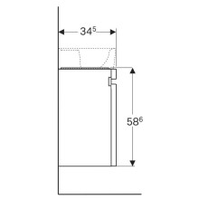 Тумба вяз 41,4 см Geberit Renova Plan 869052000
