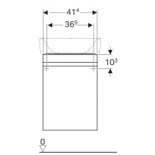 Тумба вяз 41,4 см Geberit Renova Plan 869052000