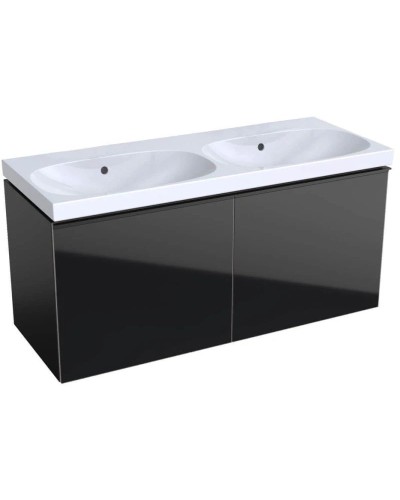 Тумба черный глянец/черный матовый 119 см Geberit Acanto 500.613.16.1