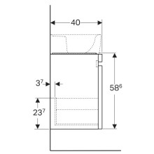 Тумба вяз 48 см Geberit Renova Plan 869552000