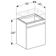 Тумба вяз 48 см Geberit Renova Plan 869552000