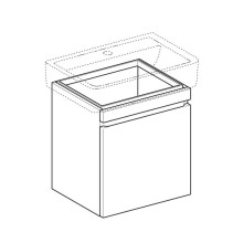 Тумба вяз 52,6 см Geberit Renova Plan 869602000