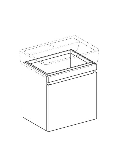 Тумба вяз 57,6 см Geberit Renova Plan 869652000