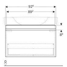 Тумба вяз 92,6 см Geberit Renova Plan 869102000