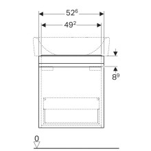 Тумба натуральный дуб 52,6 см Geberit Renova Plan 869603000