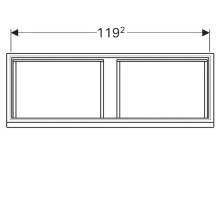 Тумба белый глянец 122,6 см Geberit Renova Plan 869130000