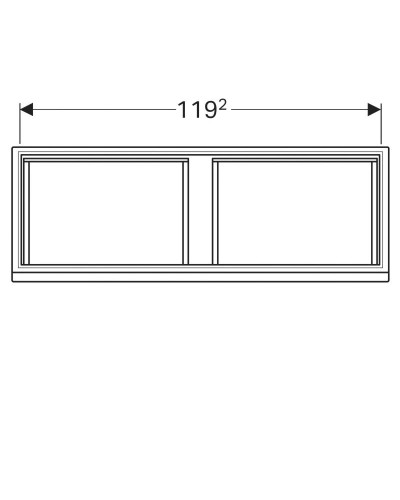 Тумба вяз 122,6 см Geberit Renova Plan 869132000