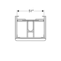 Тумба песочный глянец 58,4 см Geberit Smyle Square 500.352.JL.1