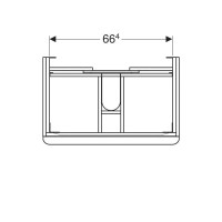 Тумба песочный глянец 73,4 см Geberit Smyle Square 500.353.JL.1