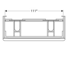 Тумба белый глянец 118,4 см Geberit Smyle Square 500.356.00.1