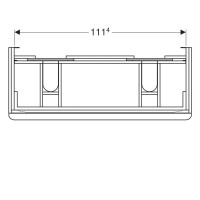Тумба песочный глянец 118,4 см Geberit Smyle Square 500.356.JL.1