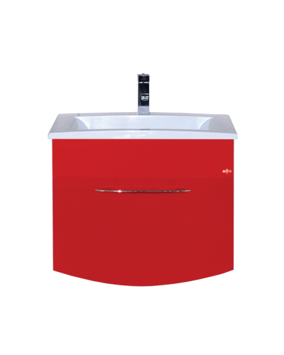 Корсика - 70 Тумба с 1 ящ. подвесная BL - 08G алый мак