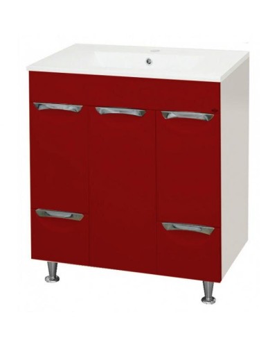 Кристи -75 Тумба  с 2-мя ящ. /Б/К бордовая