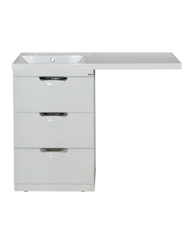 Куба - 50 Тумба 3 ящ. под стиральную машину белая эмаль