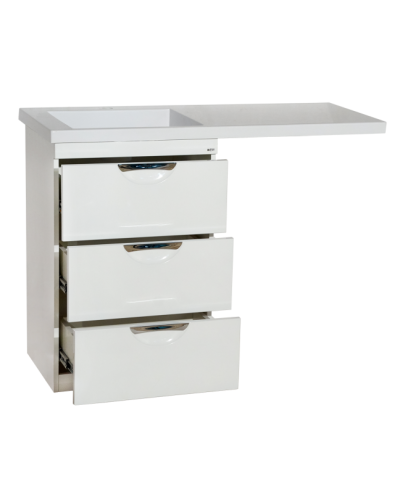 Куба - 60 Тумба 3 ящ. под стиральную машину белая эмаль