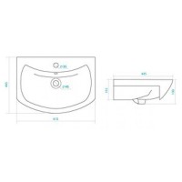 Лаванда - 60 Тумба прямая белая