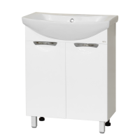 Лаванда - 65 Тумба прямая белая