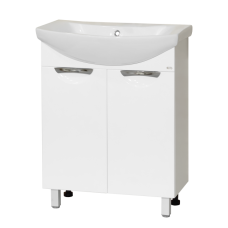 Лаванда - 65 Тумба прямая белая