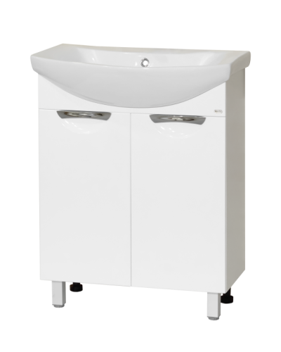 Лаванда - 65 Тумба прямая белая