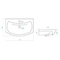 Лаванда - 70 Тумба прямая белая