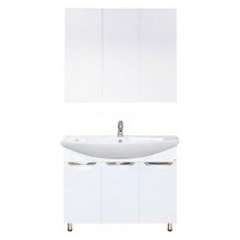 Лаванда - 80 Тумба прямая белая