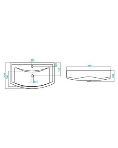 Лаванда - 80 Тумба прямая белая