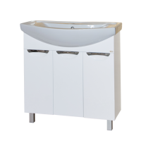 Лаванда - 80 Тумба прямая белая