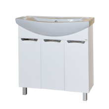 Лаванда - 80 Тумба прямая белая