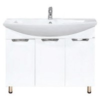 Лаванда -105 Тумба прямая белая