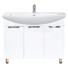 Лаванда -105 Тумба прямая белая