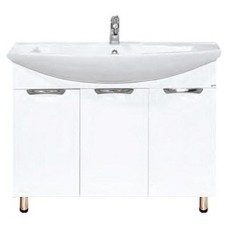 Лаванда -105 Тумба прямая белая